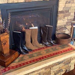 Ann Taylor 18" tall Kitten Heel Boots